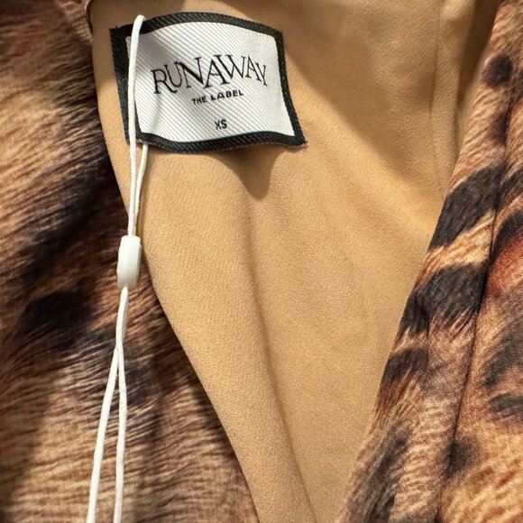 Runaway The Label Mabella Halter Maxi Dress (Mendez Brown) — NWT — XS - Picture 7 of 13